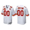 Men's Kansas City Chiefs #00 Custom White 2X Super Bowl Champions Patch Game Jersey - Replica