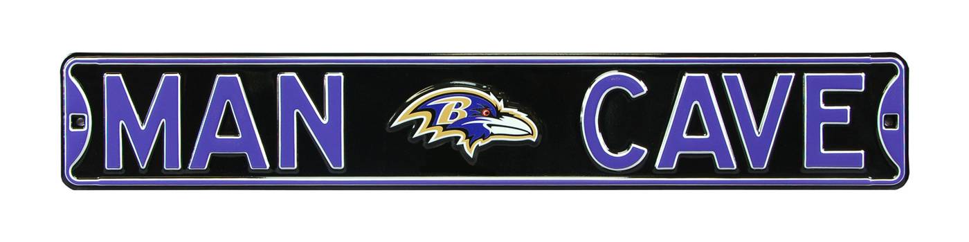 Baltimore Ravens Man Cave Street Sign