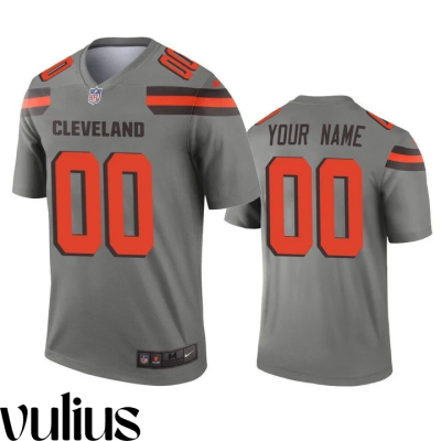 Browns Custom Jersey, Gray Men's Jersey, Inverted Legend Jersey - Replica