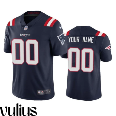 Customizable Patriots Jersey, Navy Men's Jersey, 2020 Vapor Limited Jersey - Replica