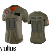 Browns Custom Jersey, Olive Woman's Jersey, 2019 Salute to Service Limited Jersey - Replica