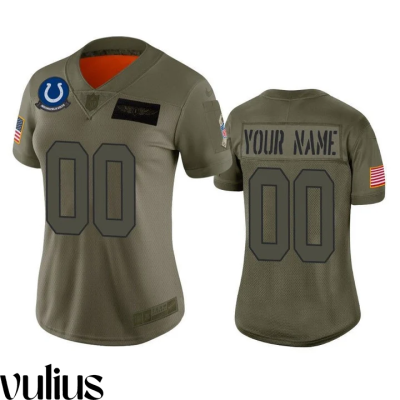 Custom Colts Jersey, Olive Woman's Jersey, 2019 Salute to Service Limited Jersey - Replica