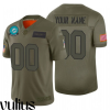 Dolphins Custom Jersey, Olive Men's Jersey, 2019 Salute To Service Limited Jersey - Replica