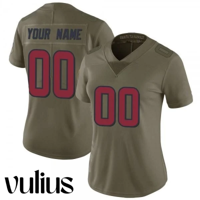 Custom Texans Jersey, Olive Woman's Jersey, 2017 Salute to Service Jersey - Replica