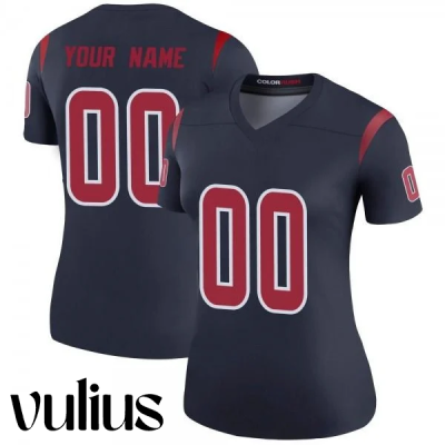 Custom Texans Jersey, Navy Legend Woman's Jersey, Color Rush Jersey - Replica