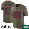 Custom Texans Jersey, Olive Youth's Jersey, 2017 Salute to Service Jersey - Replica