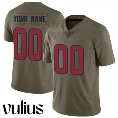 Custom Texans Jersey, Olive Men's Jersey, 2017 Salute to Service Jersey - Replica