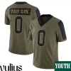 Custom Colts Jersey, Olive Youth's Jersey, 2021 Salute To Service Jersey - Replica