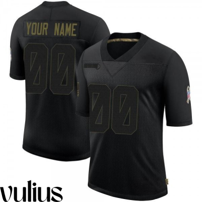 Custom Colts Jersey, Black Men's Jersey, 2020 Salute To Service Jersey - Replica