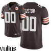 Browns Custom Jersey, Brown Men's Jersey, 75th Anniversary Patch Vapor Limited Jersey - Replica