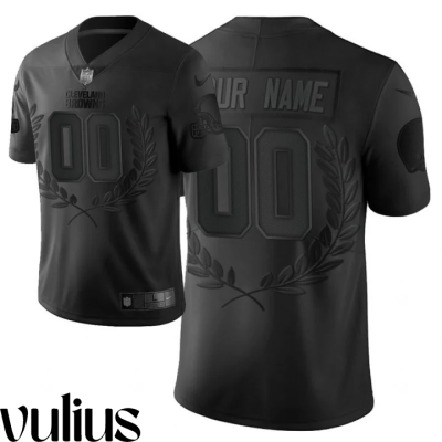 Browns Custom Jersey, Black Men's Jersey, Black Limited Jersey - Replica