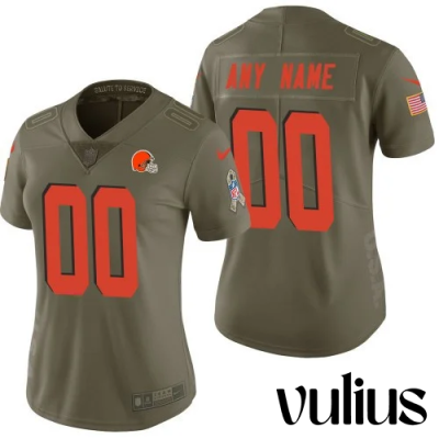 Browns Custom Jersey, Olive Woman's Jersey, Service Limited Jersey - Replica