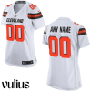 Browns Custom Jersey, White Woman's Jersey, 2020 Draft Vapor Limited Jersey - Replica