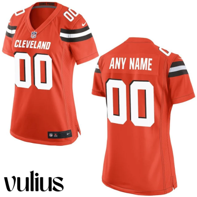 Browns Custom Jersey, Orange Woman's Jersey, 2020 Vapor Limited Jersey - Replica