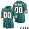 Dolphins Custom Jersey, Aqua Men's Jersey, Alternate Jersey - Mardi Gras - Replica