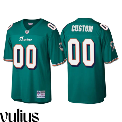 Dolphins Custom Jersey, Aqua Men's Jersey, Legacy Replica Jersey