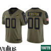 Dolphins Custom Jersey, Olive Youth's Jersey, 2021 Salute To Service Limited Jersey - Replica