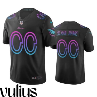 Dolphins Custom Jersey, Black Men's Jersey, Vapor Limited City Edition Jersey - Replica