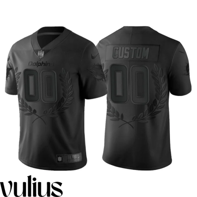 Dolphins Custom Jersey, Black Men's Jersey, Limited Edition Collection Jersey - Replica