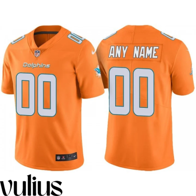 Dolphins Custom Jersey, Orange Men's Jersey, Color Rush Limited Jersey - Replica