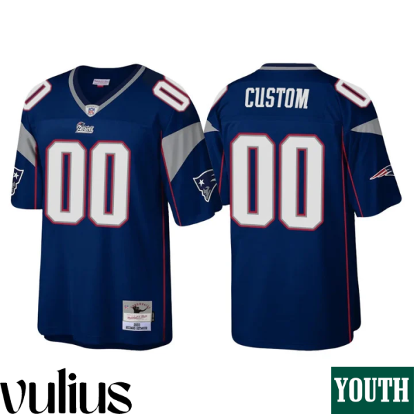 Customizable Patriots Jersey, Navy Youth's Jersey, Legacy Replica Jersey