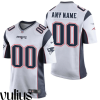 Customizable Patriots Jersey, White Men's Jersey, Road Game Jersey - Replica