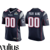 Customizable Patriots Jersey, Navy Men's Jersey, Super Bowl LII Bound Game Jersey - Replica