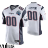 Customizable Patriots Jersey, White Men's Jersey, Super Bowl LIII Champions Jersey - Replica