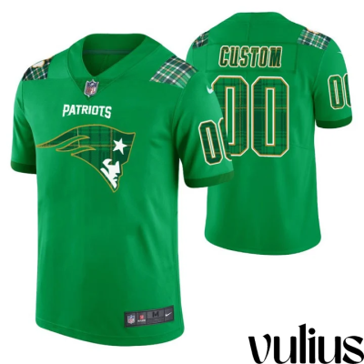 Customizable Patriots Jersey, Kelly Green Men's Jersey, St. Patrick's Day Jersey - Replica