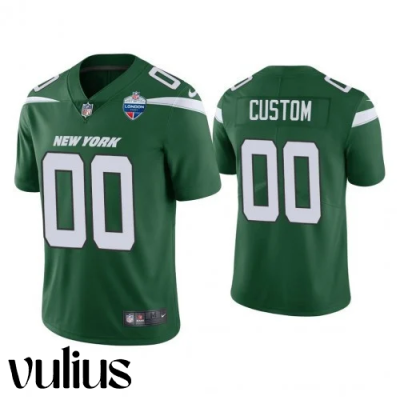 Jets Jersey Custom, Green Men's Jersey, 2021 London Limiteds Patch Limited Jersey - Replica