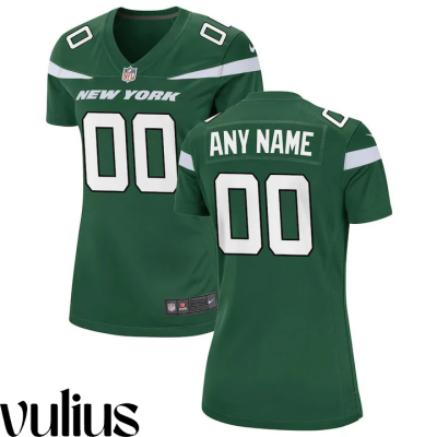 Jets Jersey Custom, Green Woman's Jersey, Home Jersey - Replica