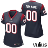 Custom Texans Jersey, Navy Woman's Jersey, Home Game Jersey - Replica