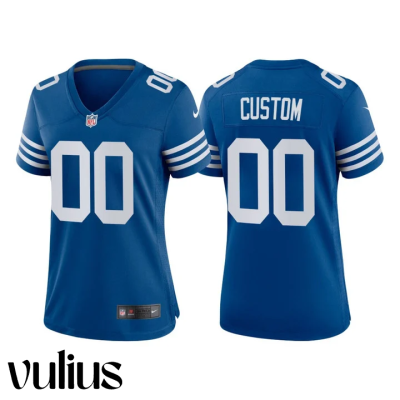 Custom Colts Jersey, Royal Woman's Jersey, 2021 Throwback Vapor Limited Jersey - Replica