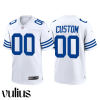 Custom Colts Jersey, White Men's Jersey, 2021 Throwback Game Jersey - Replica