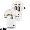 Custom Michigan Jerseys, White Men's, World Series Jersey - Replica