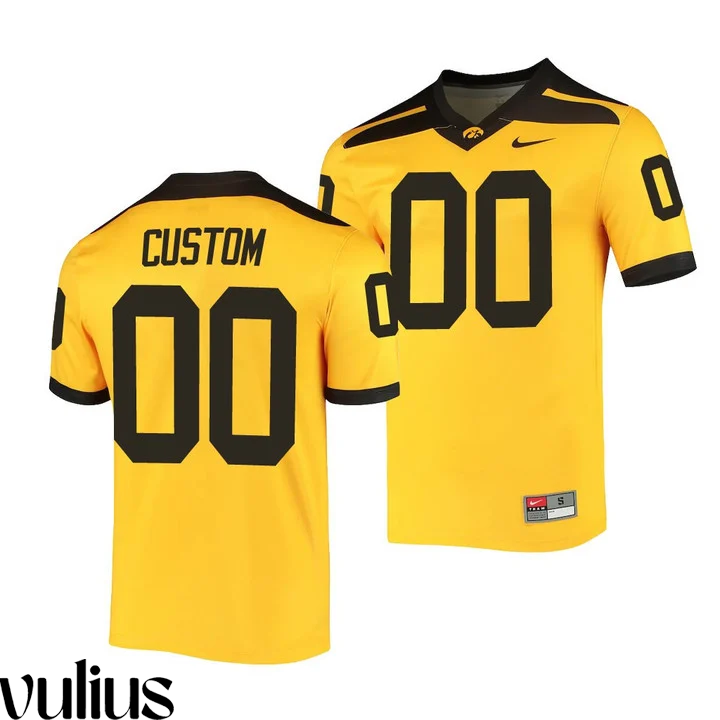 Custom Iowa Hawkeye Jersey Gold Mens Alternate Legend Jersey Vulius Nfl Store Jerseys 1460