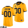 Wvu Football Jersey Custom, Gold Men's, Throwback Alternate Game Jersey - Replica