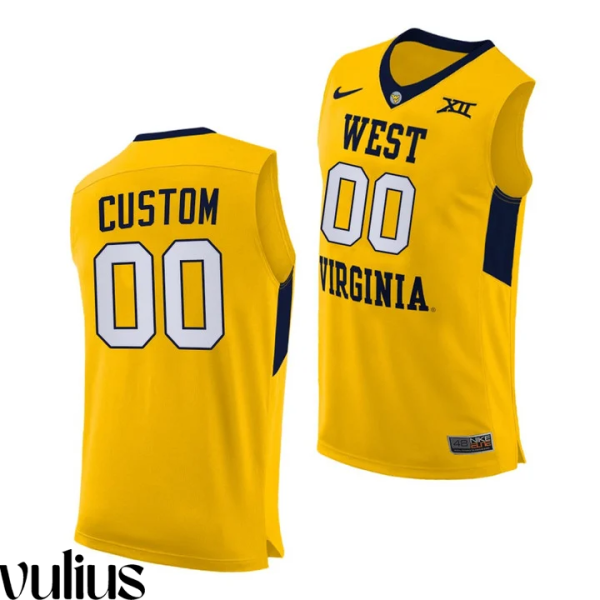 Wvu Football Jersey Custom, Yellow Woman's, 2020-21 Alternate Jersey - Replica