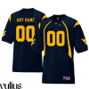 Wvu Football Jersey Custom, Navy Men's, Customized College Football Jersey - Replica