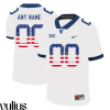 Wvu Football Jersey Custom, White Men's, USA Flag College Football Jersey - Replica