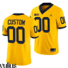 Custom Michigan Jerseys, Yellow Men's, 2021-22 College Football Limited Jersey - Replica