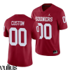 Oklahoma Sooners Custom Jersey, Red Men's, Crimson Alumni Game Jersey - Replica