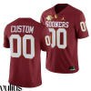 Oklahoma Sooners Custom Jersey, Red Men's, 2021 Red River Showdown Golden Edition Jersey - Replica