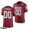 Oklahoma Sooners Custom Jersey, Red Men's, Crimson 2020 Cotton Bowl Game Jersey - Replica