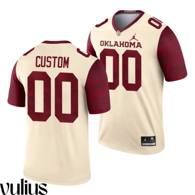 Oklahoma Sooners Custom Jersey, Cream Men's, Legend Alternate Jersey - Replica