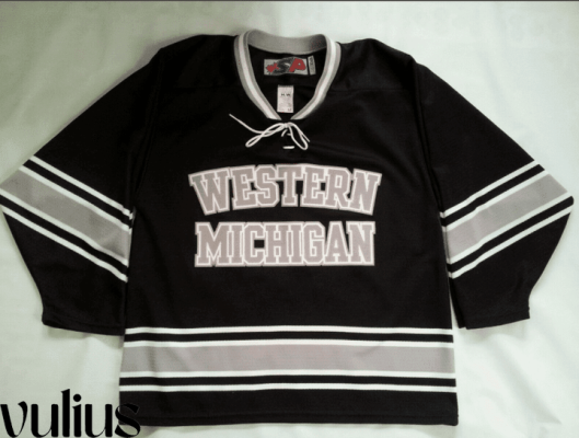 Custom Michigan Jerseys, Black Men's, Custom Hockey Jersey - Replica