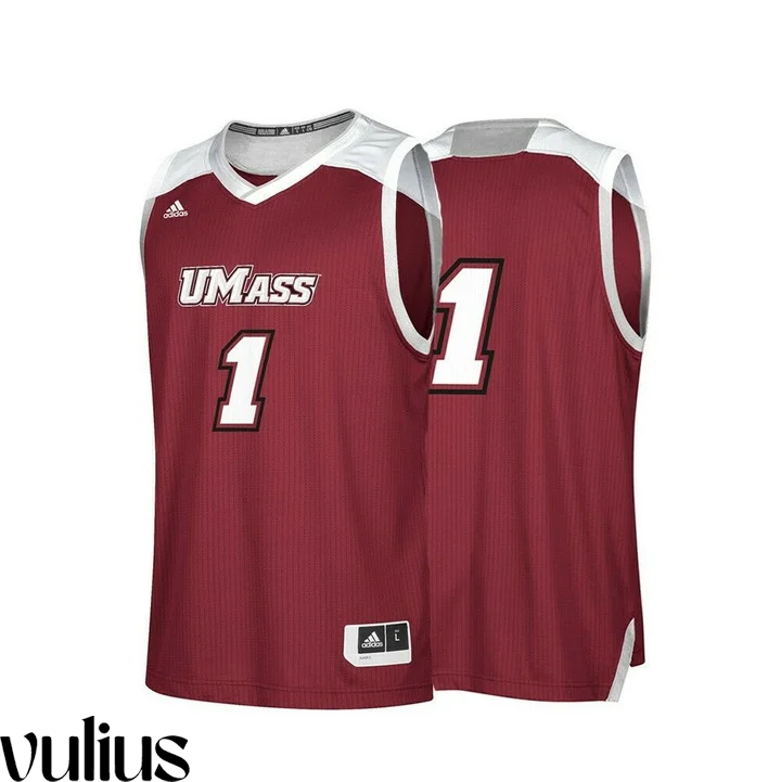 Umass Football Uniforms, Red Men's, Custom Replica Basketball Jersey ...