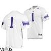 Washington Huskies Custom Jersey, White Men's, College Football Premier Jersey Stitched - Replica