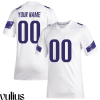 Washington Huskies Custom Jersey, White Woman's, Custom Game Jersey Stitched - Replica