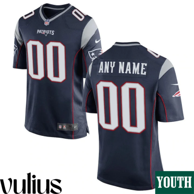 Customizable Patriots Jersey, Navy Youth's Jersey, Home Game Jersey - Replica